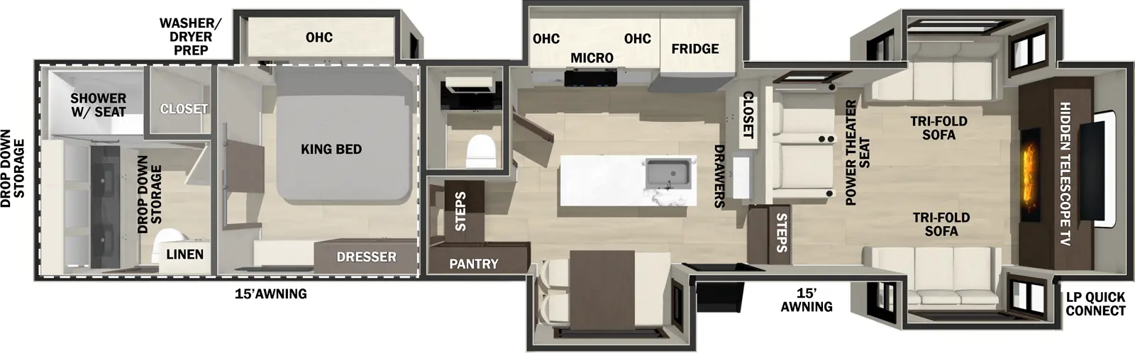 Cedar Creek 370FL Floorplan